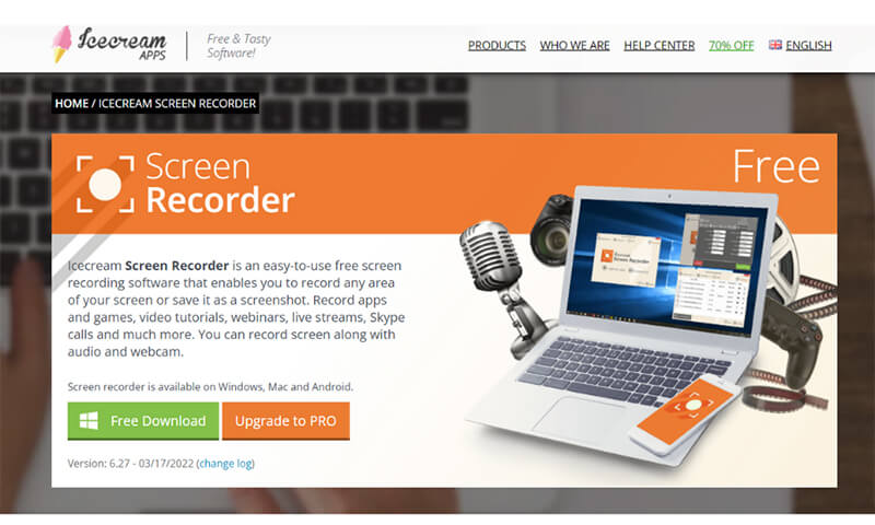 Icecream Screen Recorder