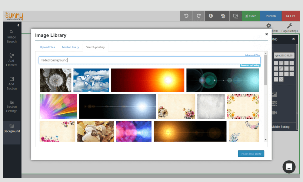 Sunny Landing Pages
