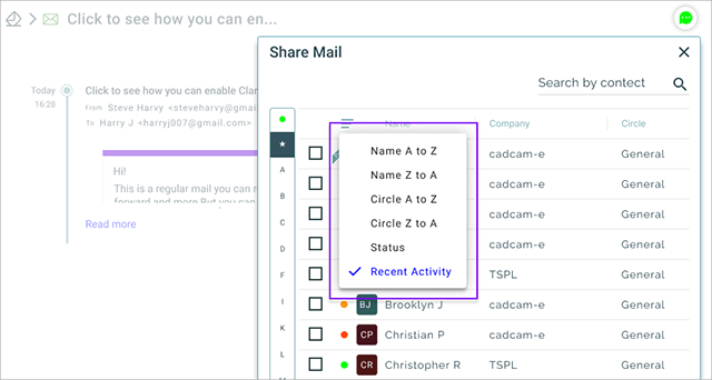 ShareContactSort 1