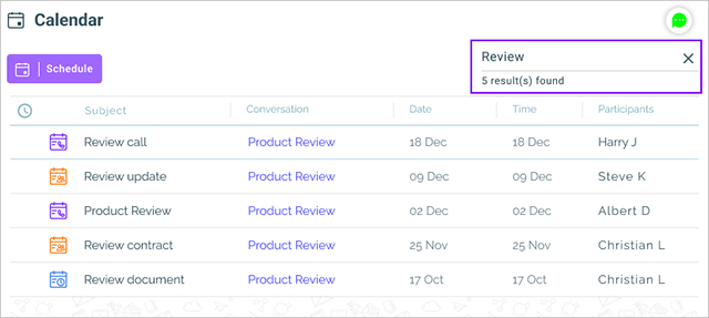 CalendarSearch 1