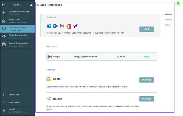 Mail Preferences