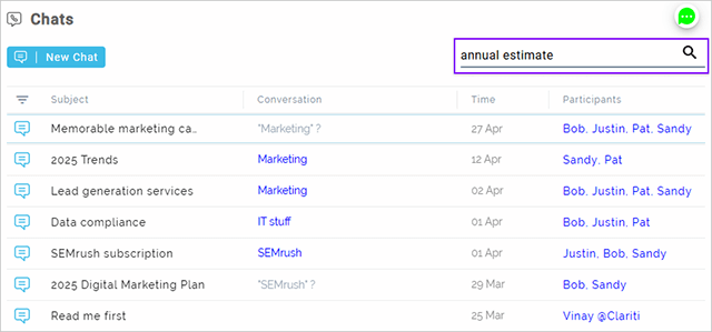 Chat Search
