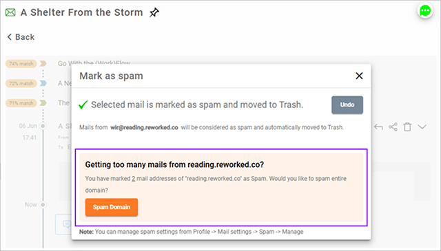 MarkAsSpam