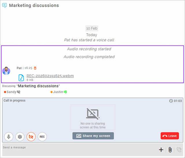 Call recording