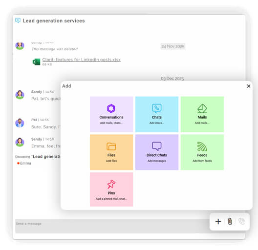 Share Files from Cloud or Desktop