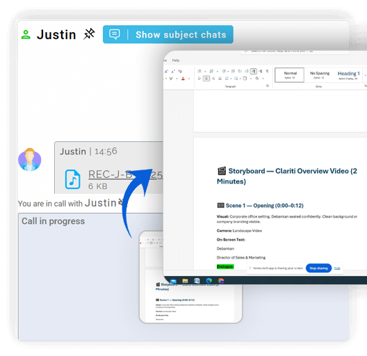 Share Screens During Calls